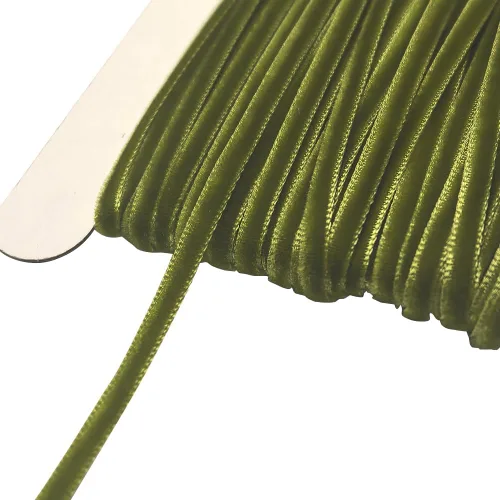 Vista 30 de Chenkou Craft Cinta de Terciopelo Beige 25 Yardas 1/4" Lotes a Granel (Beige, 1/4"(6mm))