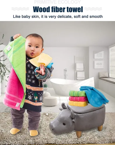 Vista 3 de MEMRUI Toallas Multicolor para Puntas de los Dedos para Baño - Toallas Faciales para Niños, 10 x 18 Pulgadas, 8 Piezas en 4