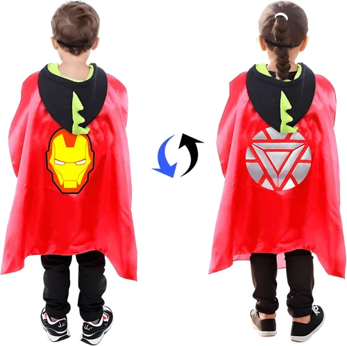 Vista 6 de NFTX Toys for 3-10 Year Boys Girls, Double Side Superhero Capes with Mask for Kids Christmas Costume Birthday Gifts