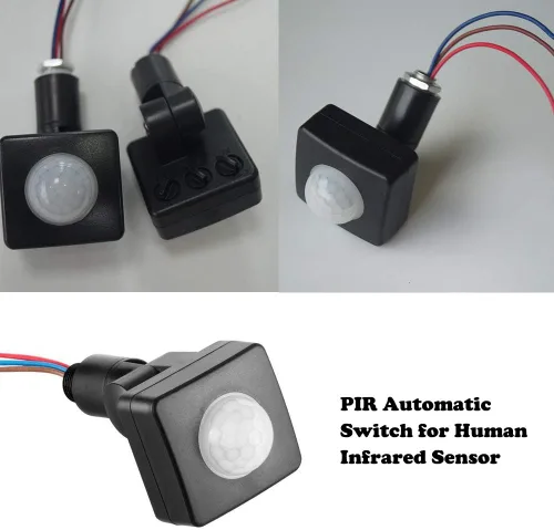 Vista 6 de KOOBOOK Sensor de movimiento infrarrojo del cuerpo PIR interruptor automático distancia de movimiento tiempo de retardo ajustable Light