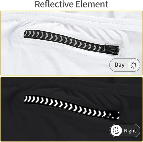 Vista 21 de BERGRISAR Camisetas básicas de ciclismo para hombre, manga corta, bolsillos con cremallera