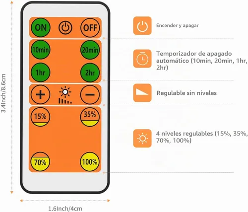 Vista 2 de Luz LED de lectura de cabecera montada en la pared con control remoto inalámbrico, lámpara LED flexible blanca de pared para dormitorio, iluminación