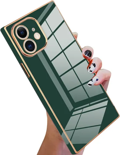 Vista 135 de KANGHAR Funda compatible con iPhone 12 de lujo con bonito diseño galvanizado, carcasa de cuerpo completo, antiarañazos, a prueba de golpes, funda