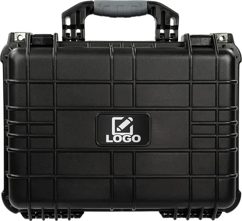 Vista 3 de Eylar Engranaje estándar de 16", equipo, estuche rígido para cámara con placa de logotipo personalizada, impermeable con estándares TSA de espuma