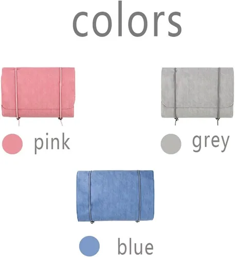 Vista 7 de Bolsa organizadora de cosméticos para viajes, bolsa de maquillaje extraíble 4 en 1, neceser de aseo para mujeres y niñas, bolsa portátil, bolsa