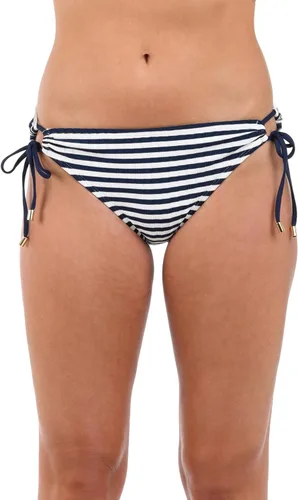 Vista 43 de La Blanca Parte inferior de bikini hipster con lazo lateral para mujer Negro/ Luces de la ciudad