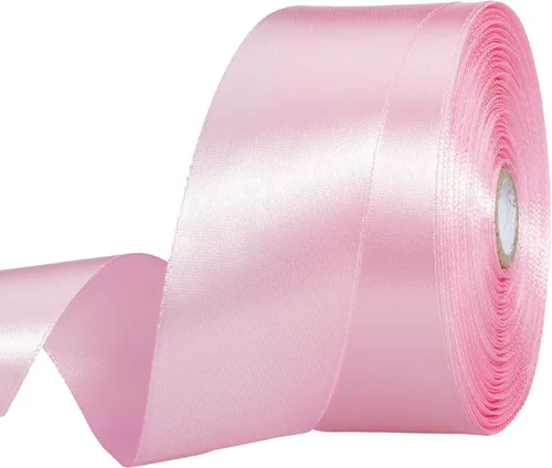 Vista 67 de YASEO - Cinta de satén sólido verde manzana de 1 pulgada para envolver regalos, 50 yardas Soft, Satiny, Colorfast, Polyester Fabric, Ease of Use