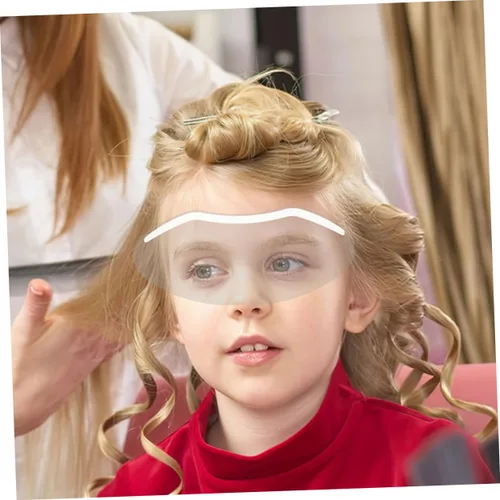 Vista 8 de Beavorty 30 protectores de ojos transparentes para peluqueros para peluquería, cubiertas faciales ligeras para uso en salones de belleza