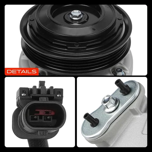 Vista 9 de A-Premium Compresor de aire acondicionado de CA con embrague compatible con Chevrolet Silverado 1500 2016-2018 y GMC Sierra 1500 2016-2018, 5.3L