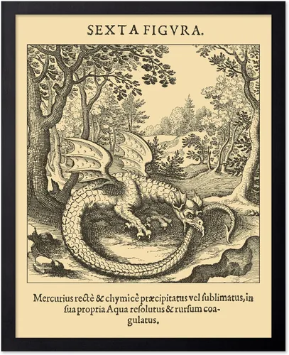 Vista 72 de Poster Master Póster astrológico clásico, impresión de ciencia vintage, regalo para artistas, amigos, el antiguo zodiaco de Egipto, rueda