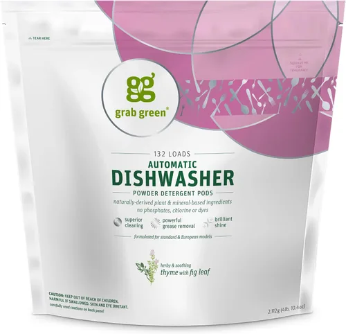 Vista 13 de Líquido lavavajillas automático Grab Green, 71100, Libre de fragancia, Verde, 1, 1 Fragrance free; Plant & mineral based; Enzyme-powered; Velcro