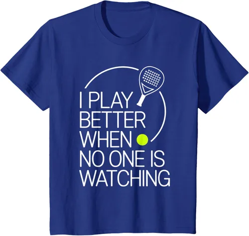 Vista 40 de Camiseta de tenis de pádel I Play Better When No One is Watching