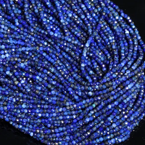 Vista 33 de 180 piezas 2mm Cuentas de piedras preciosas de turquesa africana natural facetada redonda suelta para hacer joyas