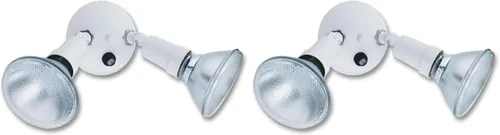 Vista 13 de Lithonia Lighting OFTH 300PR 120 P WH-M12 - Soporte ajustable doble PAR con atardecer a amanecer, 120 voltios, 300 vatios, color blanco