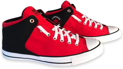 Vista 4 de Converse - Tenis de tobillo alto, Negro, rojo & blanco, 10