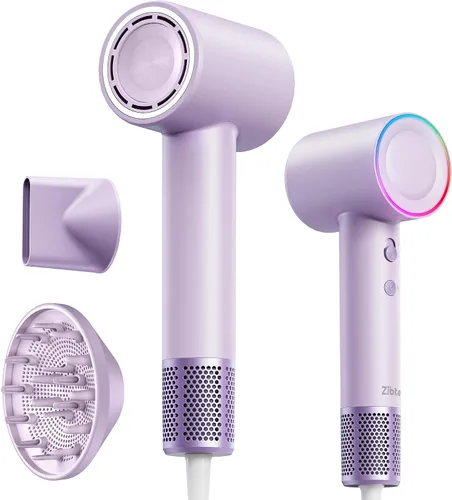 Vista 9 de Secador de pelo de plasma para cabello largo de mujer, estilo para hombres y uso doméstico - 110K RPM sin escobillas de secado rápido, amigable