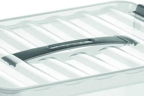 Vista 5 de Sunware 78800609 Q-Line - Caja de almacenamiento, transparente, 22 litros