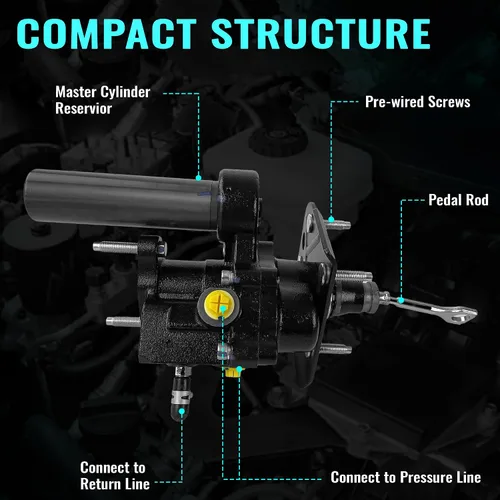 Vista 6 de Potenciador de freno hidráulico para Chevrolet GMC 2500 3500 01