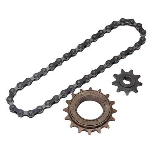Vista 7 de Vbestlife Kit de cadena de rueda libre - Rueda libre de 16 dientes, piñón de 9 dientes, cadena de 38 secciones para accesorios de modificación