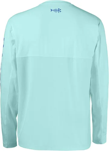 Vista 2 de Bassdash Camiseta de manga larga para hombre, ideal para pesca, con protección solar ultravioleta UPF 50+