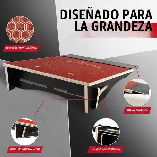 Vista 4 de Yes4All Skateboard Ramp, Bike Ramp for Beginners, 220 lb Capacity