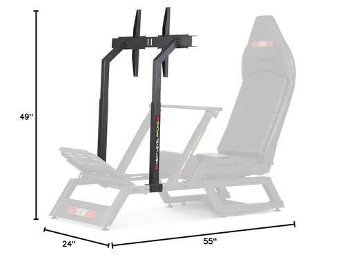 Vista 8 de Next Level Racing F-GT Racing Simulator Cockpit and Monitor Stand Bundle