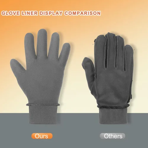 Vista 3 de ihuan Guantes de invierno para hombres y mujeres, guantes cálidos impermeables para clima frío, guantes térmicos para pantalla táctil para correr