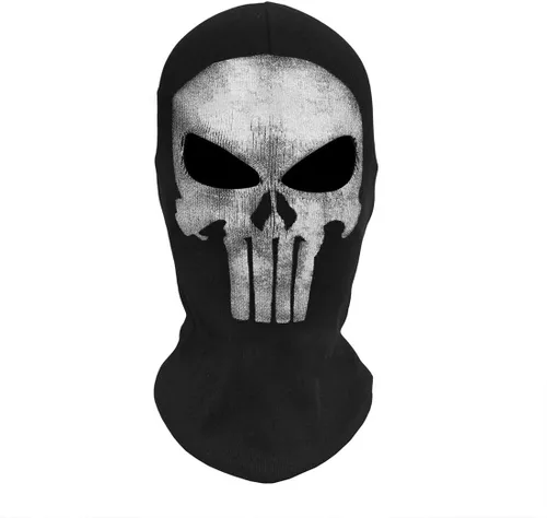 Vista 6 de Skull Ghost Mask Full Face Mask for Halloween Cosplay Party Outdoor Motorcycle Ski Snowboard Cycling Hiking