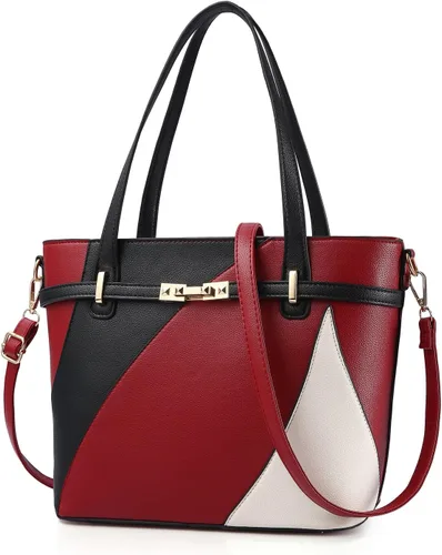 Vista 7 de Nevenka - Bolsos para mujer con asa superior, de piel sintética, cruzado, de hombro