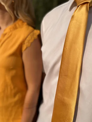 Vista 282 de tiemart Corbata de color sólido para hombre Longitud estándar