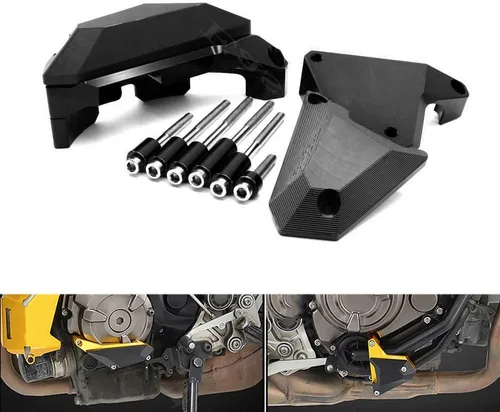 Vista 7 de Easygo - Funda protectora de motor para YAMAHA MT-07 FZ 07 FZ07 2014-2018 (Negro)