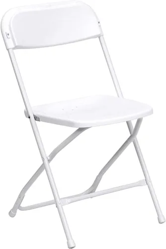 Vista 11 de TentandTable Sillas plegables apilables de plástico de polietileno resistente, color negro, para eventos, banquetes y bodas, capacidad de 700