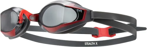 Vista 10 de TYR Stealth-X Performance - Gafas de natación de bajo perfil Dorado/Negro