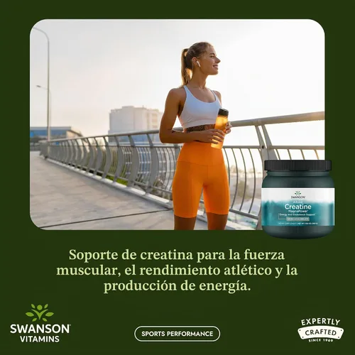Vista 2 de Swanson 100% creatina pura MagnaPower - Quelato de creatina de magnesio - 10.58 oz (10.6 onzas) Pwdr - 60 porciones