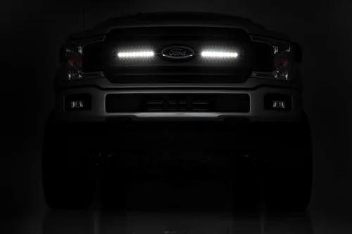 Vista 5 de Rough Country Barras de luz LED CREE Slimline Serie Negra de 10" Par - 70410ABL