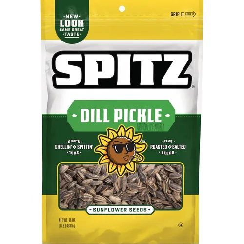 Vista 8 de Spitz Semillas de calabaza, pimienta agrietada, bolsa de aperitivos de 4 onzas