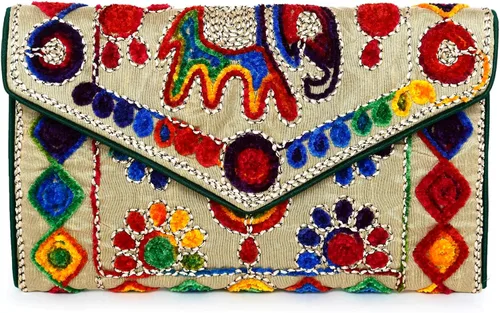 Vista 2 de Rajasthani Jaipuri - Bolso de mano plegable con calidad comprobada