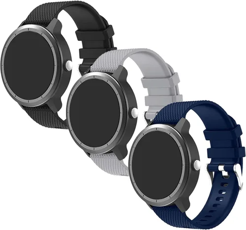 Vista 11 de Bandas de reloj para Vivoactive 3, bandas de repuesto de silicona suave de 0.787 pulgadas para Garmin Vivoactive 3/Garmin Forerunner 645 Verde