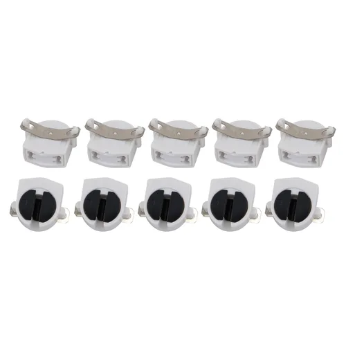 Vista 6 de YOKIVE 20 piezas de soporte de luz fluorescente, enchufe de lámpara T5, base G5, piezas de repuesto para enchufe, ideal para hogares, oficina