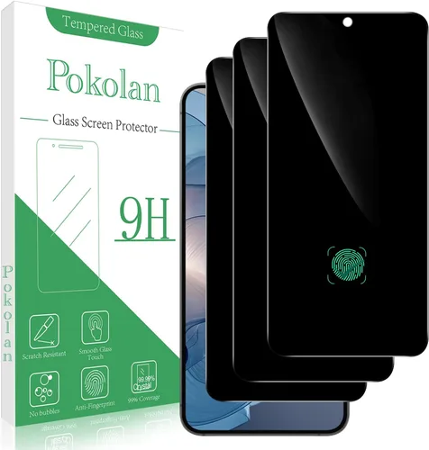 Vista 11 de Pokolan Protector de pantalla para Samsung Galaxy S23 5G Película de vidrio Transparente