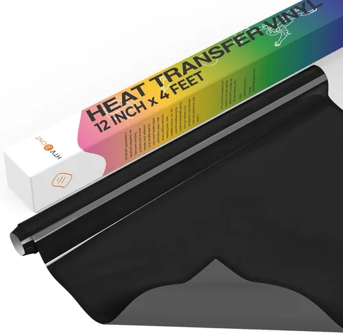 Vista 37 de HTVRONT Vinilo inteligente para planchar, HTV negro, vinilo de transferencia de calor de 13 pulgadas x 3 pies, vinilo HTV compatible con Cricut