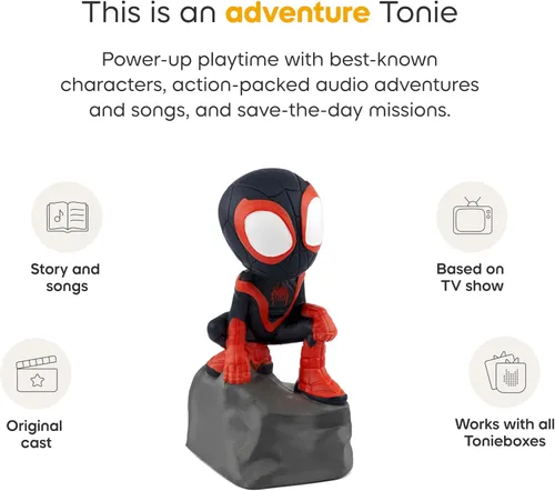 Vista 4 de Figurita de juguete de audio Tonies Spin de Marvel de Spidey y sus asombrosos amigos