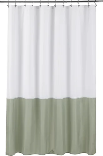 Vista 26 de ALYVIA SPRING Forro de Cortina de Ducha de Tela Extra Largo Impermeable - 72" x 96", Suave y Ligero Cortina de Ducha X-Larga con 3 Imanes, Lavable a