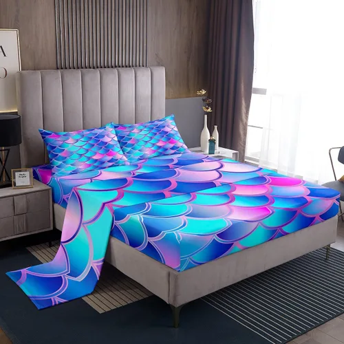 Vista 29 de Juego de sábanas de 3 piezas con diseño abstracto de estrellas y sol para niños, diseño de luna y sol, para niños y adultos, diseño de árbol