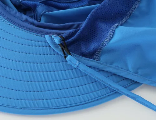 Vista 7 de Home Prefer - Gorra de protección solar SPF 50+ para hombre con ala ancha y solapa para el cuello