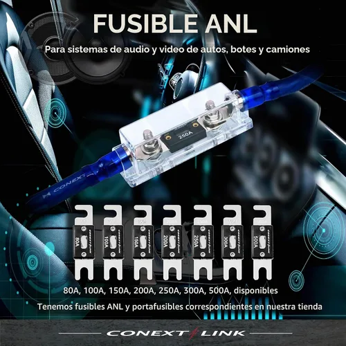 Vista 7 de ANL80-5 80 A Amp ANL Fusible de hoja niquelado paquete de 5