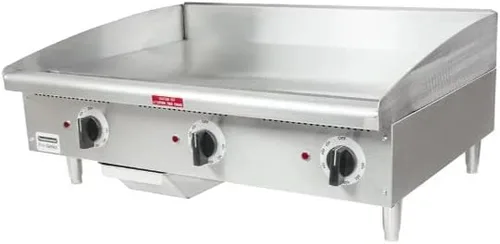 Vista 2 de Toastmaster TMGE36 36" Stainless Steel Griddle, Electric, Countertop, Thermostatic Controls 208/240v/60/1-ph