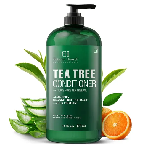 Vista 10 de Botanic Hearth Acondicionador de biotina con aceite de jengibre y queratina, para el crecimiento del cabello, con extracto de cúrcuma, aceite