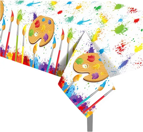 Vista 59 de 1 paquete de mantel de plástico con diseño de bandera americana del 4 de julio para fiesta, 54 x 87 pulgadas de largo, mantel rectangular para bufé