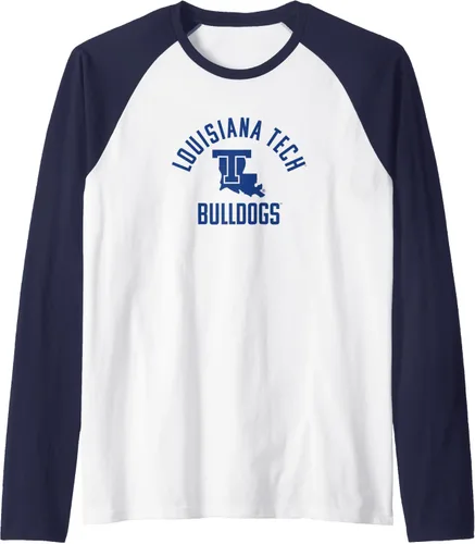 Vista 6 de Louisiana Tech Bulldogs Large One Color Raglan Baseball Tee